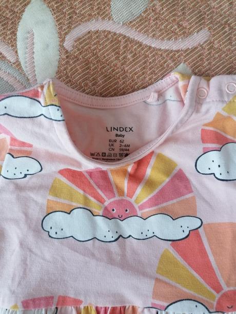 Šaty lindex 2-4mes, lindex,62