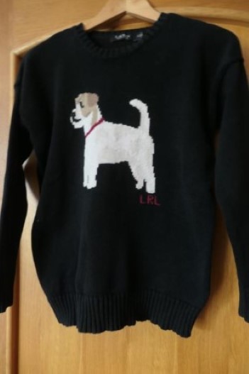 Ralph lauren dog original bavlneny ikonicky sveter, ralph lauren,m