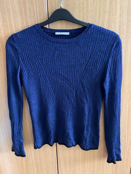 Modrý sveter/ tričko, zara,l