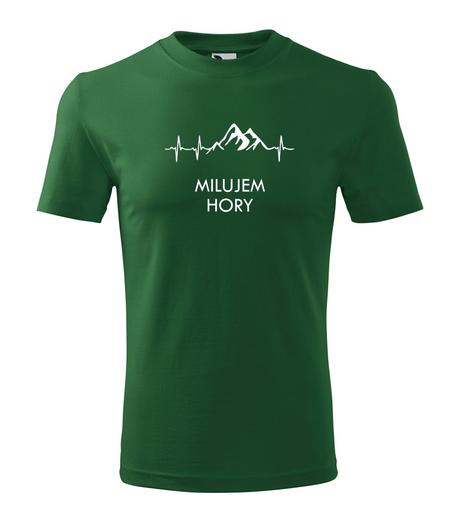 Unisex tričko - milujem hory, l / m / s / xl / xxl