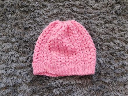 Tenká dierkavá čiapka č.68-74, 74