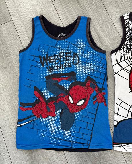 2x letné spiderman tielko veľ. 134/140, lupilu,134