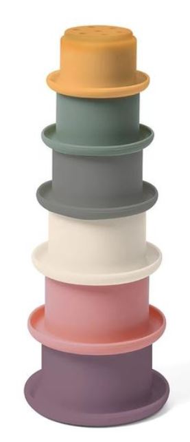 Babyono edukačná silikónová hračka do kúpeľa cup, 