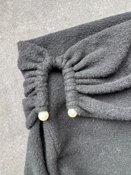 Zara - pletené čierne šaty, zara,s