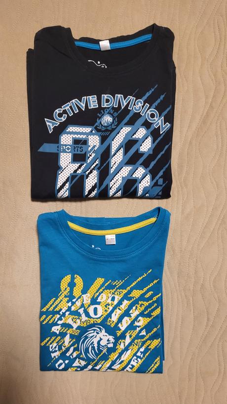 2x tričko dlhý rukáv velk. 128/134, bonprix,128