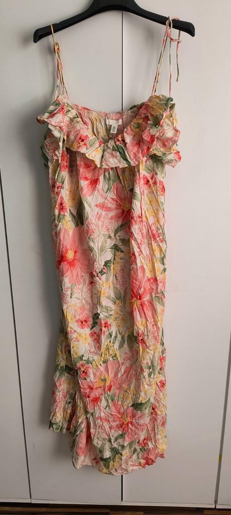 Letné kvetované šaty, h&m,xl