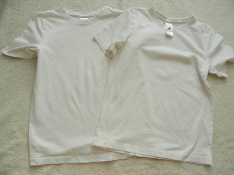 Biele tričká pre dvojičky 128, 128