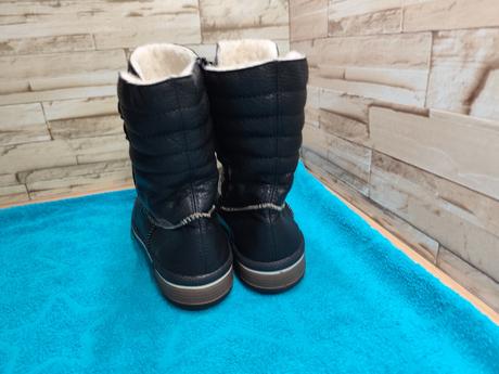 Rieker 42 - dámske kožené zateplené čierne čižmy, rieker,42