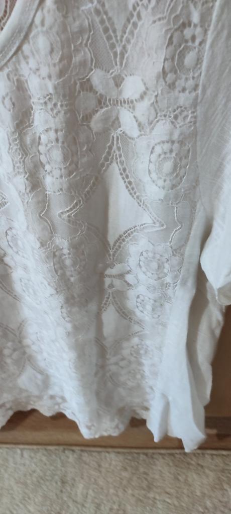 Biela čipkovaná tunika, alive,xl