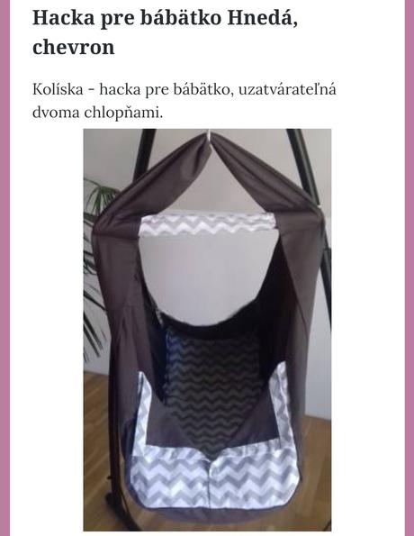 Závesná kolíska - hacka, 