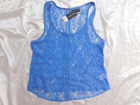 Pekny čipkovany top, select,38