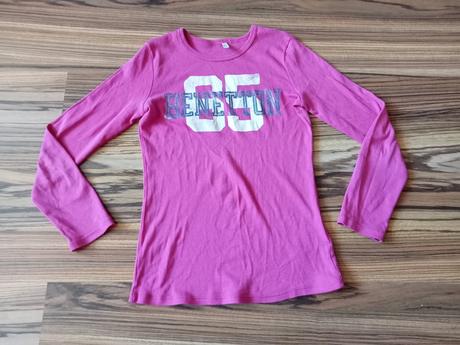 Tricko s dlhym rukavom, benetton,140