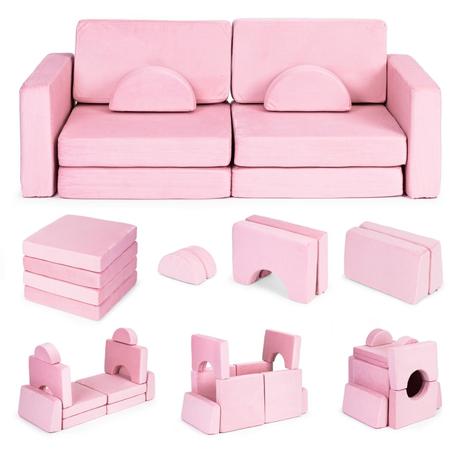 Rozkladacia pohovka pre deti, veľká,10 časti, 