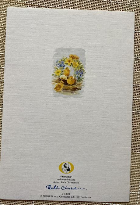 Pohľadnice s obálkou - veľká noc, 