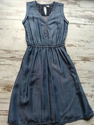 Košeľové šaty s čipkou, timeout,xs