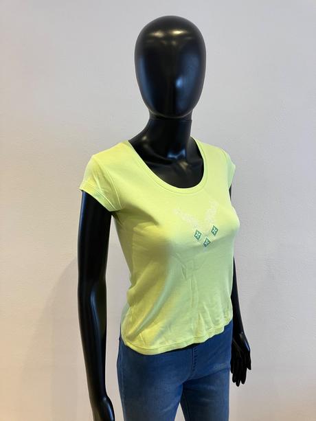 Dámske tričko s potlačou svetlozelené (s), s