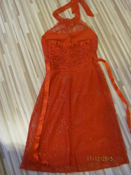 Šaty s viazaním ku krku, l