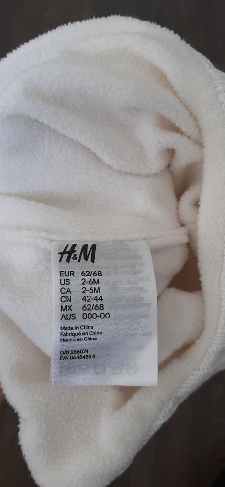 H&m zimna ciapka 62/68-unisex, h&m,62