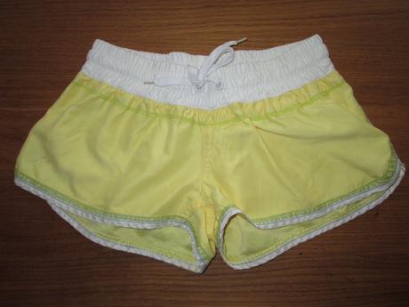 Dámske žlté šortky, s