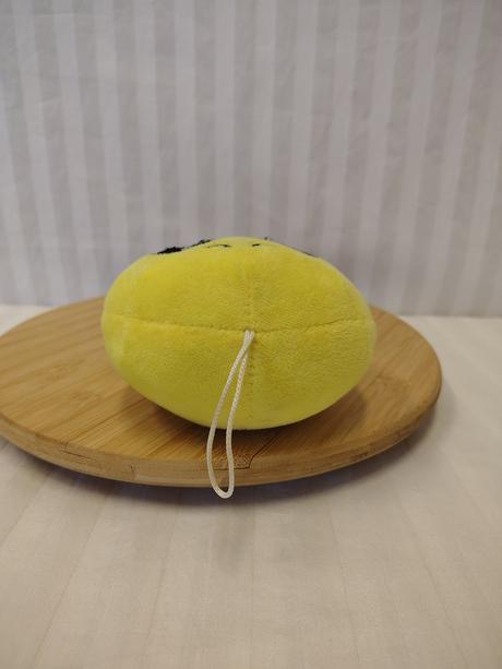 Plyšák žltý emoji s pútkom s veľkými očami, 20 cm,