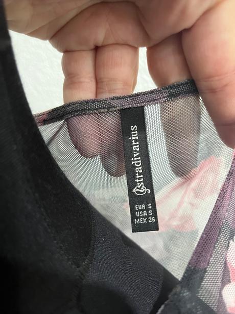 Priesvitné tricko, stradivarius,s