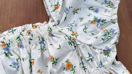 Nariasený kvetinový top zara 152, zara,152