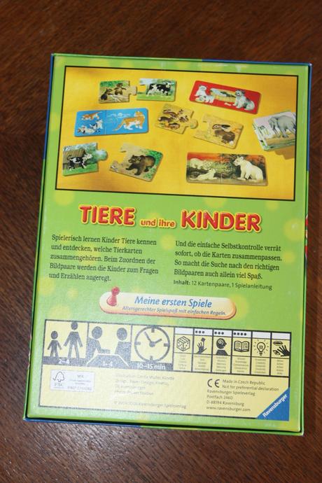 Hra zvieratká a ich mláďatká -  od 2,5 roka, 