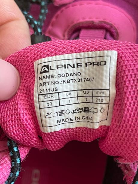 Alpin pro trekingova obuv, vel. 33, alpine pro,33
