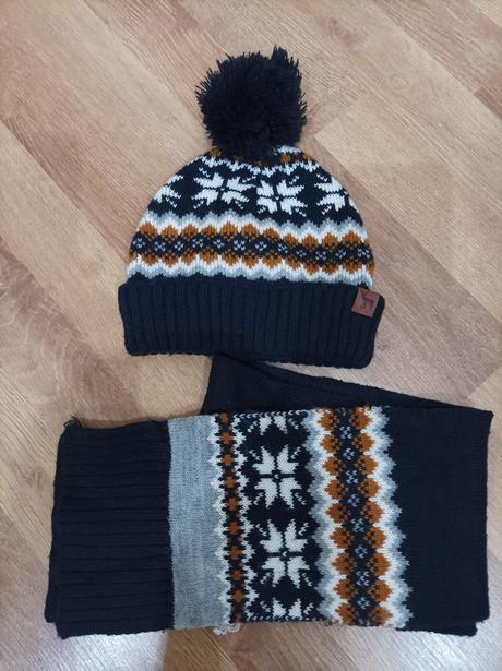 Chlapčenská čiapka, šál, h&m,92