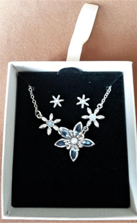 Set - nahrdelnik a nausnice - posuvne lupienky,