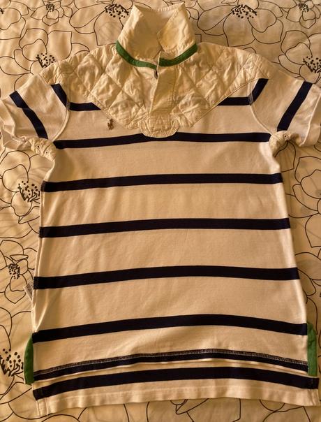 Bavlnené pásikové tričko polo ralph lauren v. m, ralph lauren,m