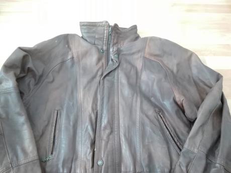 Retro kožená bunda, l