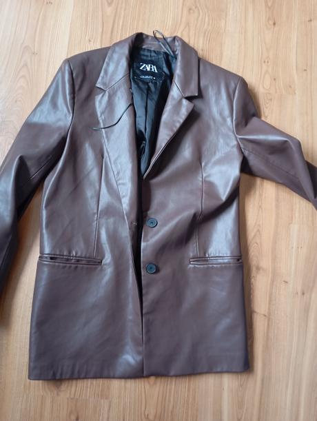 Koženkový kabát zara, zara,m