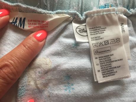 Šortky frozen, h&m,116