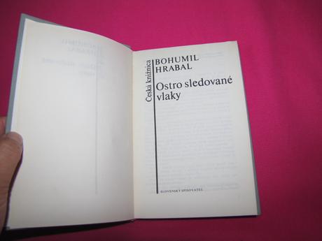 Bohumil hrabal ostro sledované vlaky, 