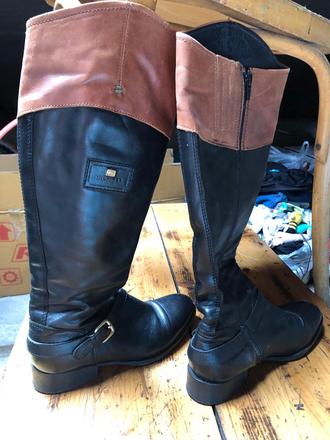 Kožené tommy hilfiger čižmy, tommy hilfiger,37