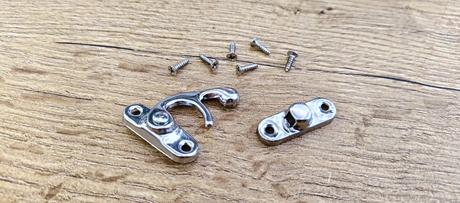 Kovové krabičkové zatváranie - striebro, 