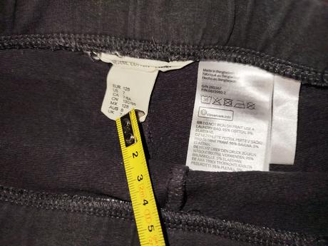 Šedé legíny s koníkmi, h&m,128