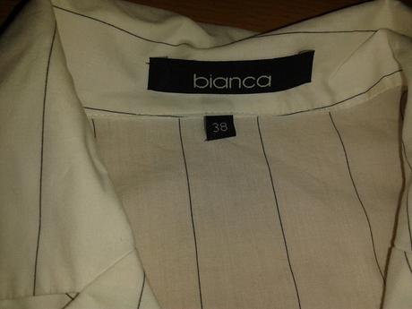 Biela kosela s jemnymi pruzkami, 38