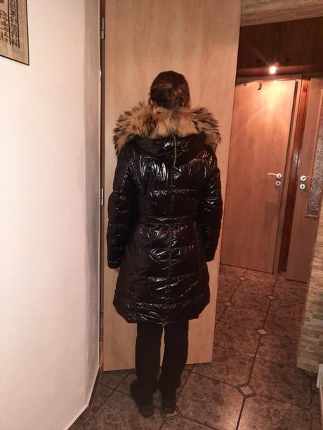 Luxusná bunda s pravou kožušinou zn.marella, s