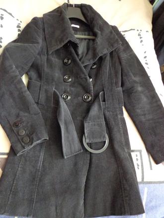 Kabát - dámsky manžestrový vel. l, l