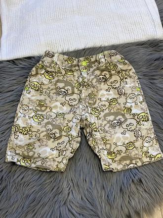 Chlapčenské kraťasy s lebkami h&m (86), h&m,86