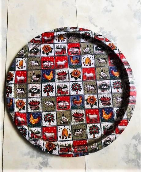 Patchworkové podnosy 2 ks,