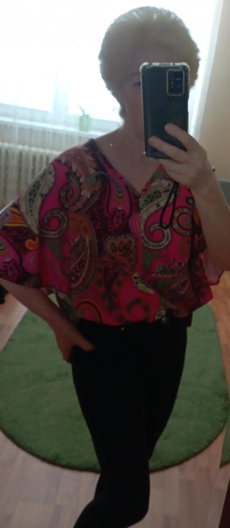 Blúzka s netopierím rukávom, xl