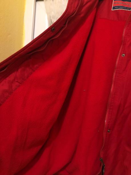 Červená dámska bunda, xxl