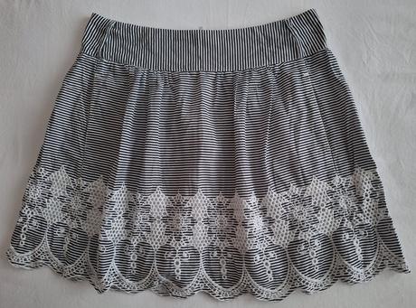 Sukňa pásikovaná, orsay,m