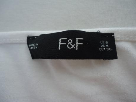 Biele letné tričko so šnurovaním, f&f,s