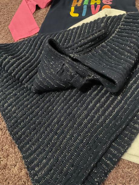 Pončo, tričko, mikina spolu, 110