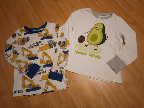 Vrchy pyžama, h&m,110