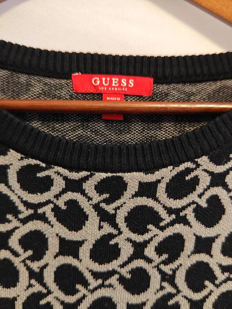 Guess original monográn svetríkové nadčasové šaty, guess,s